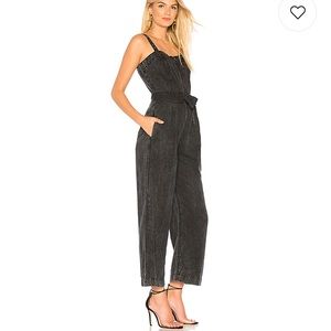 PAIGE Black Mineral Washed Dagny Paige Jumpsuit